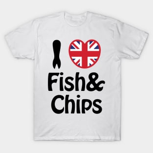 I Heart [Love] Fish & Chips T-Shirt